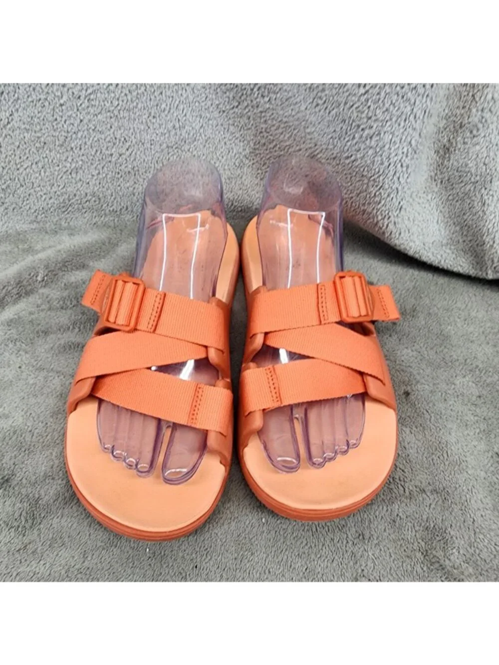 Chaco Shoes Womens Size 8 Orange Slip On Sandals *Read*